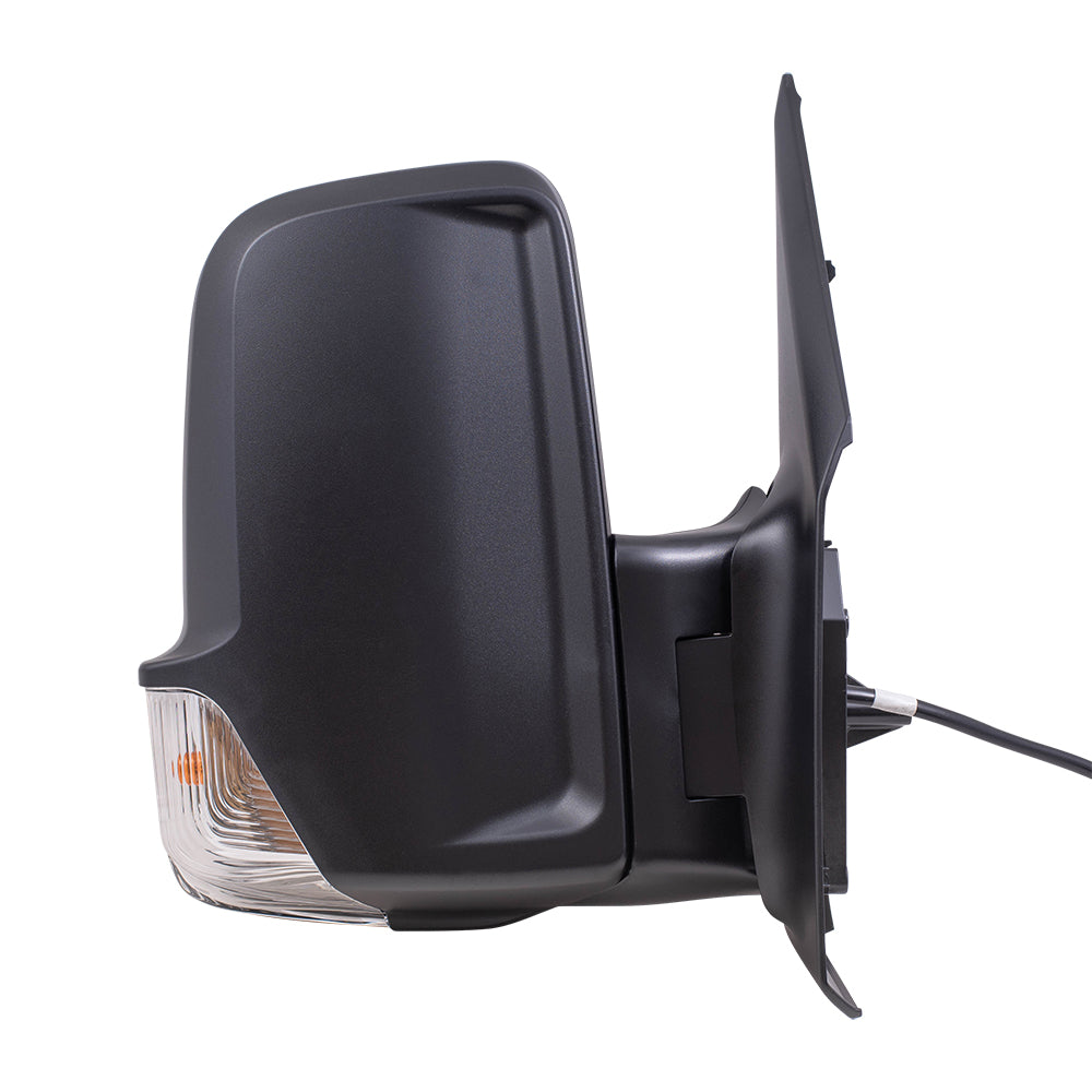 Brock Replacement Passenger Side Power Mirror Short Arm with Heat, Signal, Manual Fold & Blind Spot Detection Compatible with 2019-2020 Sprinter Cargo 3500XD (907)/ 4500 (907)