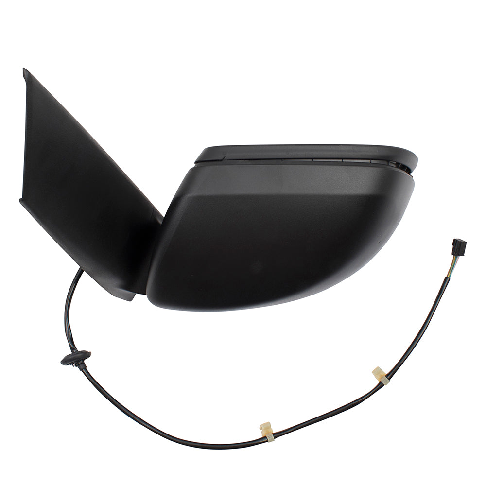 Brock Replacement Drivers Power Side View Mirror Heated w/ Textured Black Cover Compatible with 2016 2017 208 2019 Metris 4478110400 4478111400 44781100009051