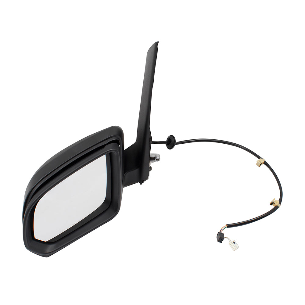 Brock Replacement Drivers Power Side View Mirror Heated w/ Blind Spot Detection Wiring Compatible with 2016 2017 2018 2019 Metris 4478111400 44781100009051