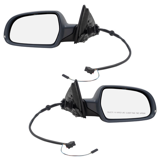 Brock Replacement Pair Power Mirrors Compatible with 2010-2016 A4 S4 Driver and Passenger Set Heated Signal Memory 8K1857409AJ01C 8K1857410AJ01C