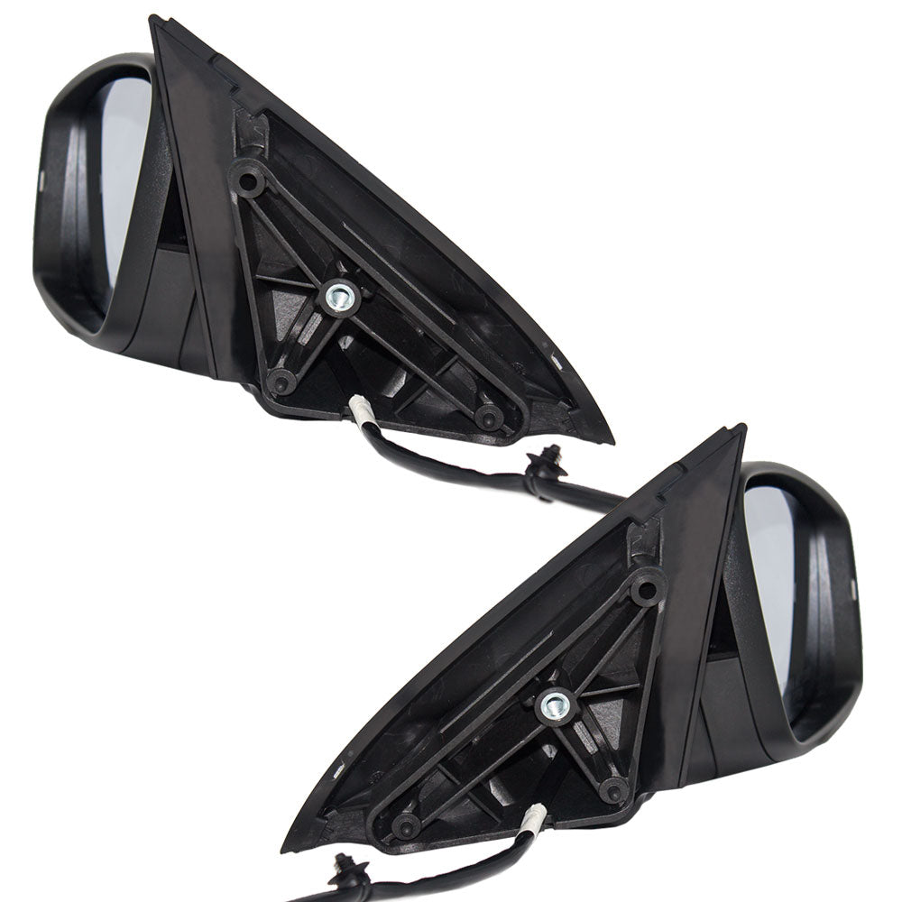 Brock Replacement Driver and Passenger Side Power Mirrors Pint to Match Gray with Heat, Signal and Manual Fold without Memory Comaptible with 2011-2016 A6 Sedan 2013-2016 A6 Hybrid Sedan