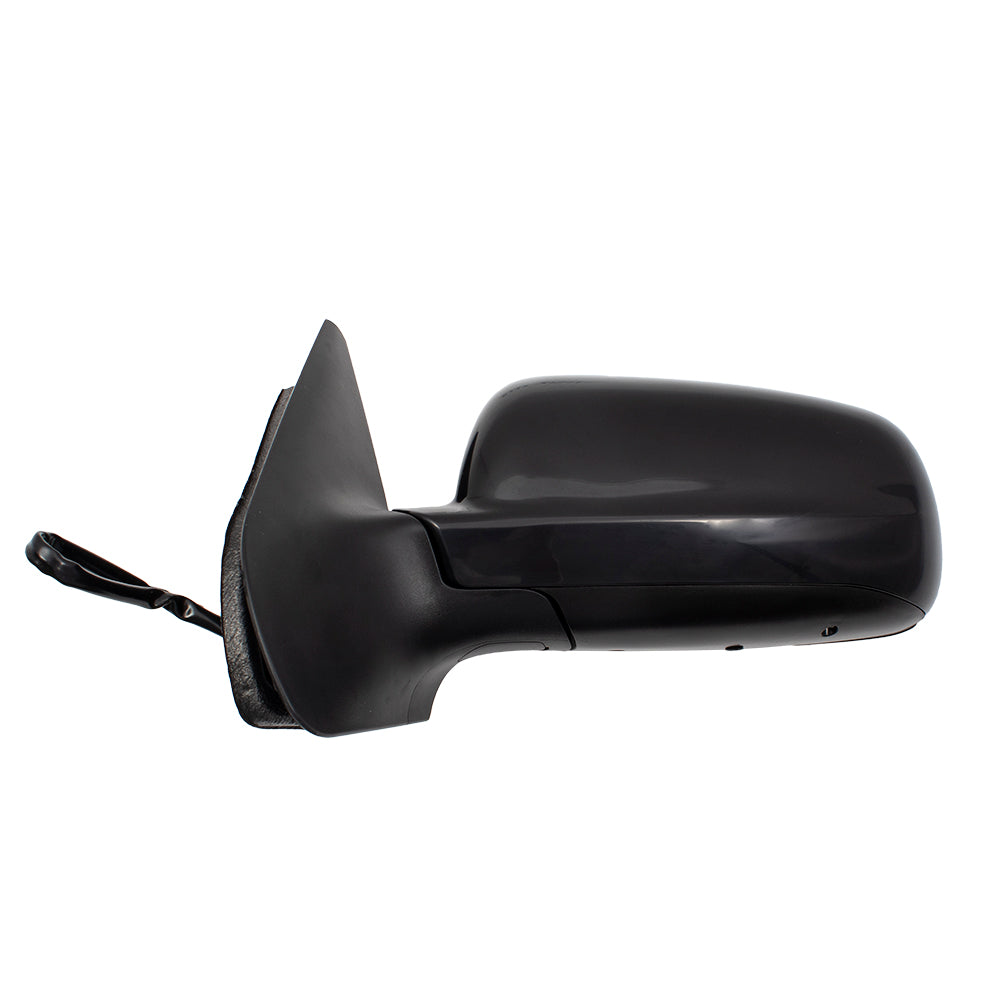 Brock Replacement Driver and Passenger Side Power Mirrors Paint to Match Black with Heat and Clear Glass without Memory Compatible with 1999-2005 A4 1999-2007 Golf both Gen 4 ONLY