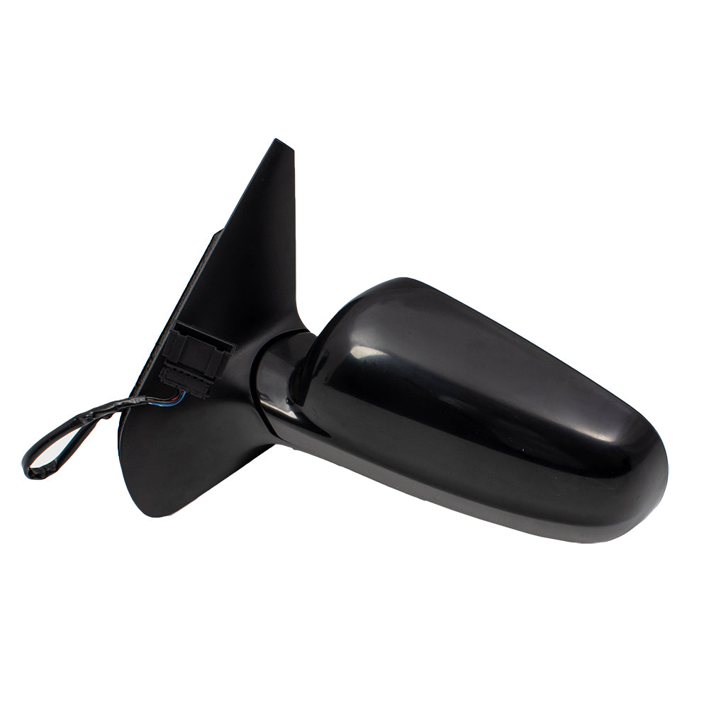 Brock Replacement Driver and Passenger Side Power Mirrors Paint to Match Black with Heat and Clear Glass without Memory Compatible with 1999-2005 A4 1999-2007 Golf both Gen 4 ONLY