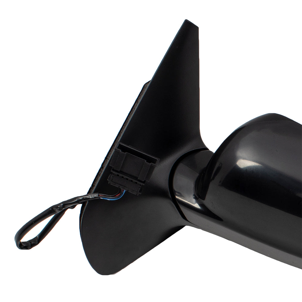 Brock Replacement Driver and Passenger Side Power Mirrors Paint to Match Black with Heat and Clear Glass without Memory Compatible with 1999-2005 A4 1999-2007 Golf both Gen 4 ONLY