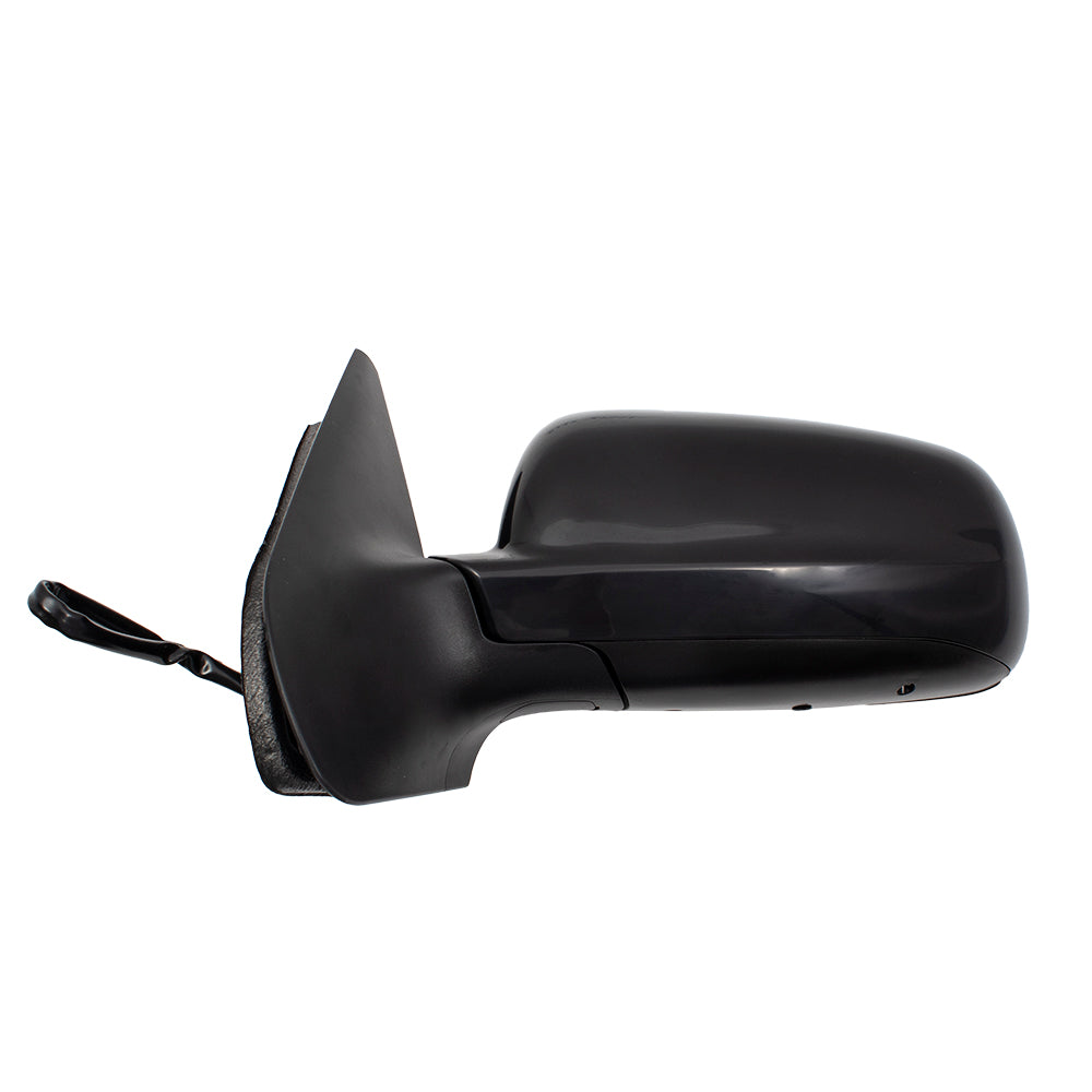 Brock Replacement Driver Side Power Mirror Paint to Match Black with Heat and Clear Glass without Memory Compatible with 1999-2005 A4 1999-2007 Golf both Gen 4 ONLY