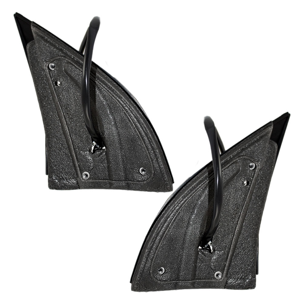 Brock Replacement Driver and Passenger Power Side View Mirrors Heated Signal with Gray Covers Compatible with 2006 2007 2008 2009 Rabbit GTI 1K1857507DC9B9 1K1857508CN9B9