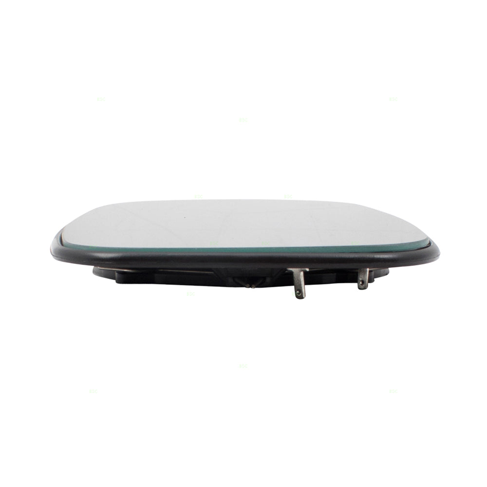 Brock Replacement Pair Set Power Side View Mirror Glass with Bases compatible with 9-3 9-5 12795603 12795612