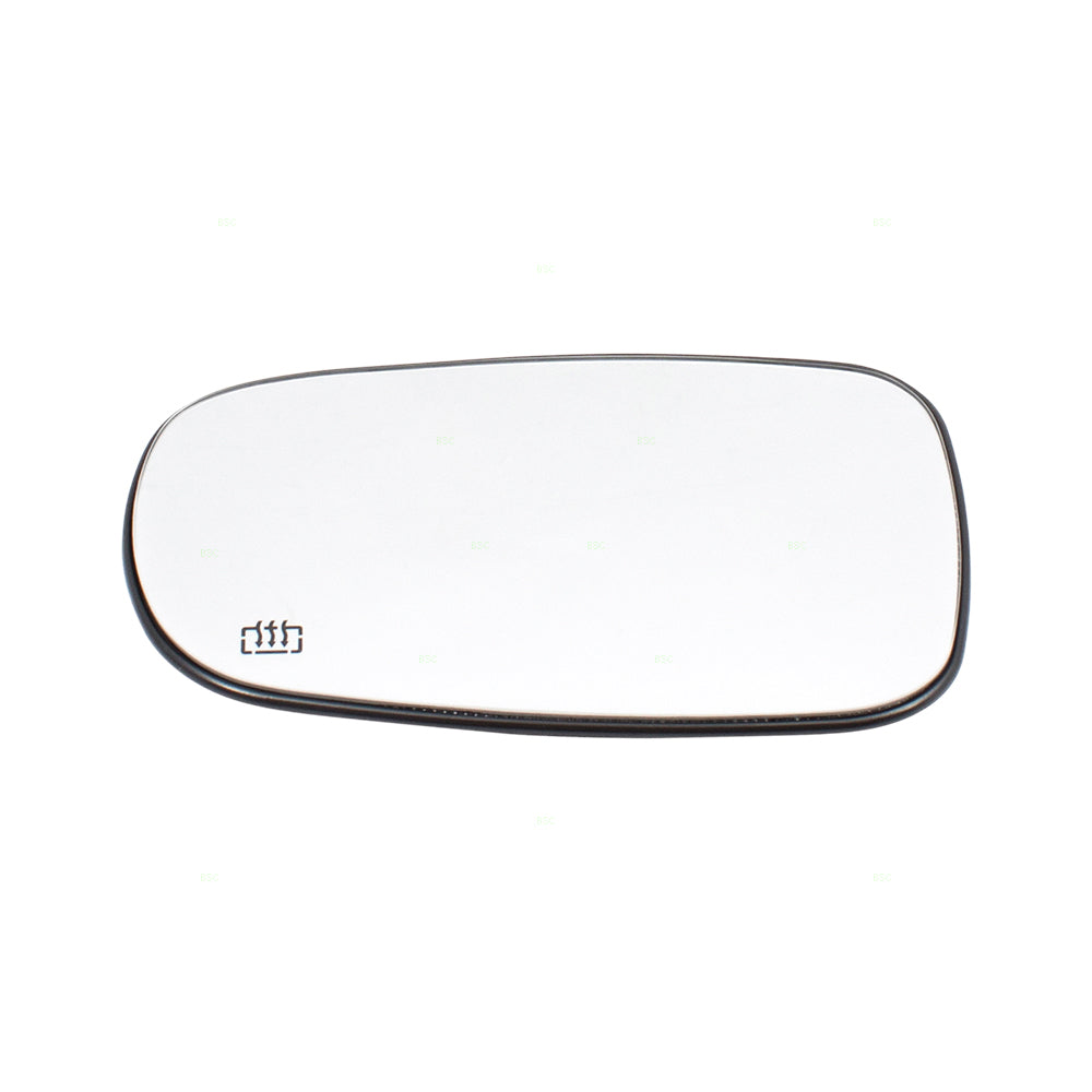 Brock Replacement Passengers Power Side View Mirror Glass with Base Heated compatible with 9-3 9-5 12795612