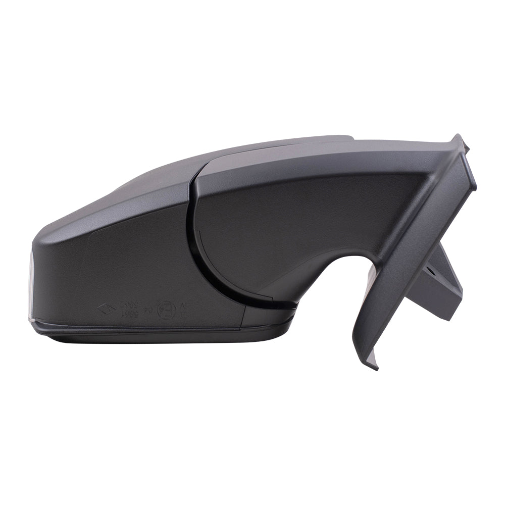 Brock Replacement Passenger Side Manual Mirror Textured Black W/Signal & Manual Fold W/O Heat, Camera & Blind Spot Detection Compatible with 2019-2020 Sprinter Cargo 1500/2500/3500 (907)