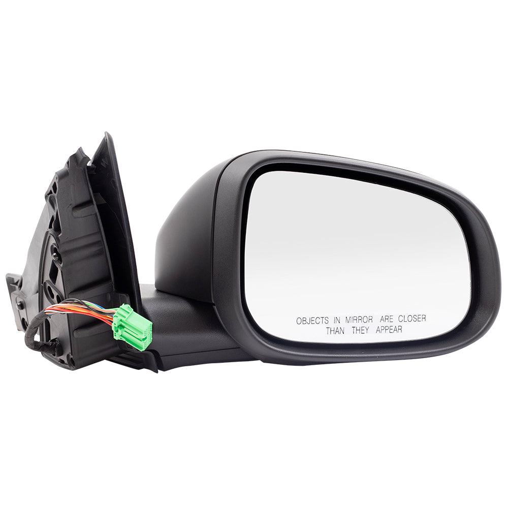 Brock Replacement Pair Set Power Side View Mirrors Heated Signal Memory Puddle Lamp Temperature Sensor fits 2012-2016 S80 w/out BLIS replaces 312989122 307164822 312989205 398048504