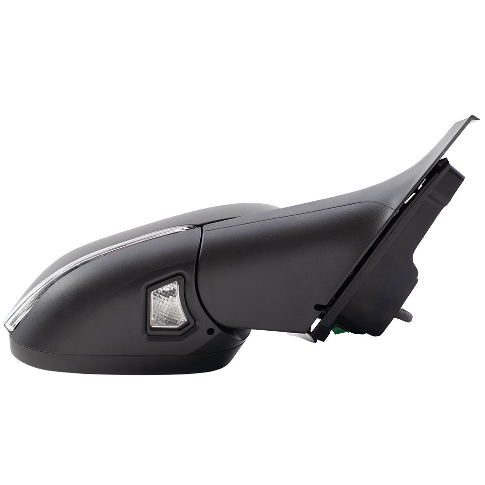 Brock Replacement Set Power Folding Mirrors Heated with Signal Memory Puddle Lamp Compatible with 2012-2016 S80