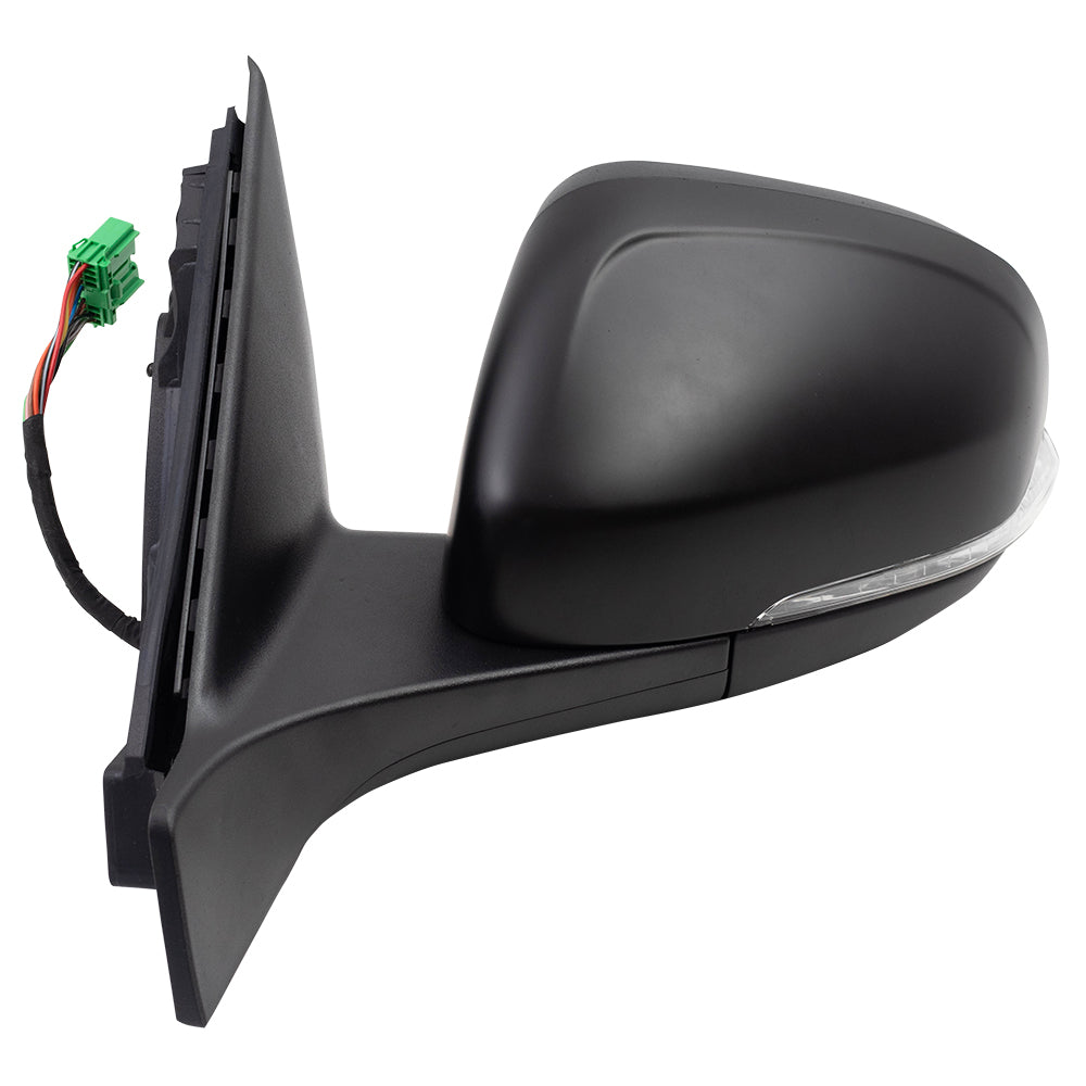 Brock Replacement Driver Power Folding Mirror Heated with Signal Memory Puddle Lamp Temperature Sensor Compatible with 2012 2013 2014 2015 2016 S80