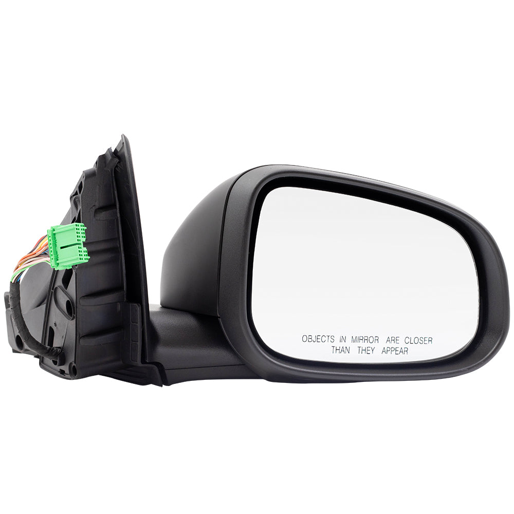 Brock Replacement Passenger Power Folding Mirror Heated with Signal Memory Puddle Lamp Compatible with 2012 2013 2014 2015 2016 S80