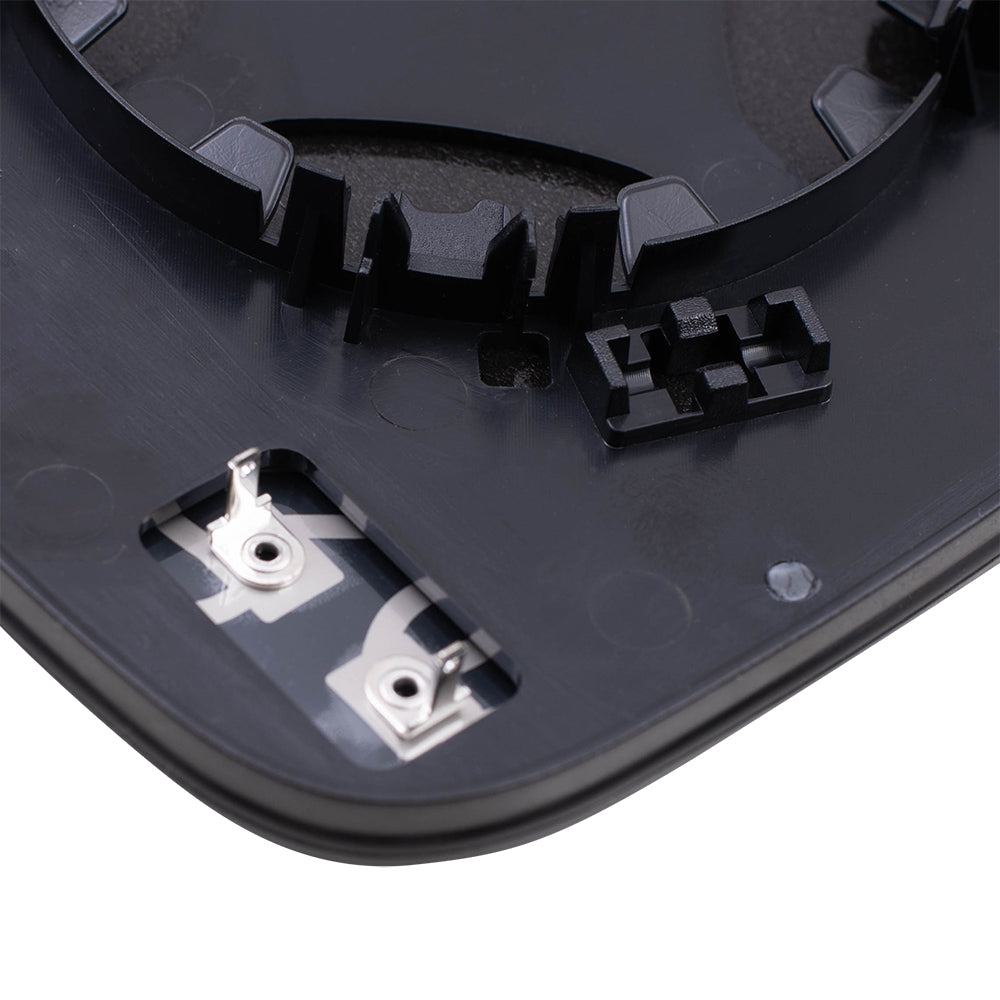 Brock Replacement Driver Mirror Glass with Base Heated Compatible with LR4 Discovery