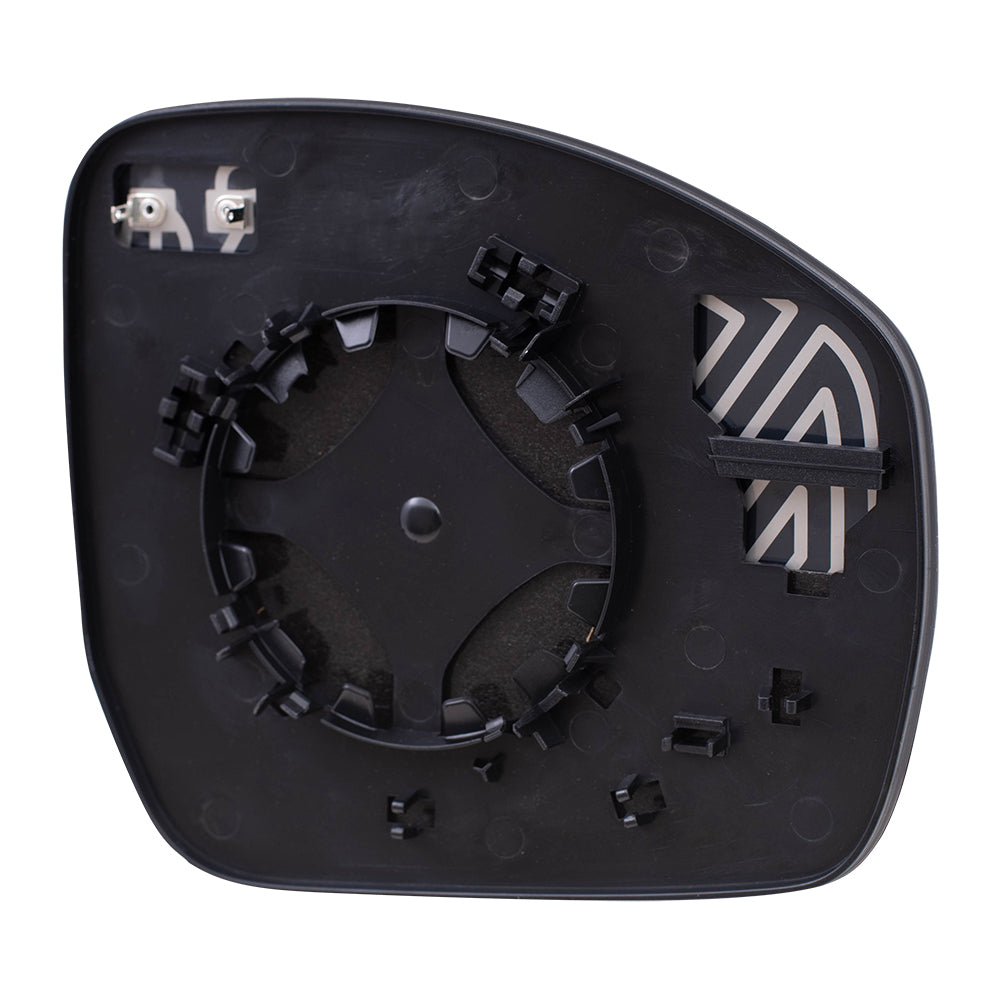 Brock Replacement Driver Mirror Glass with Base Heated Compatible with LR4 Discovery