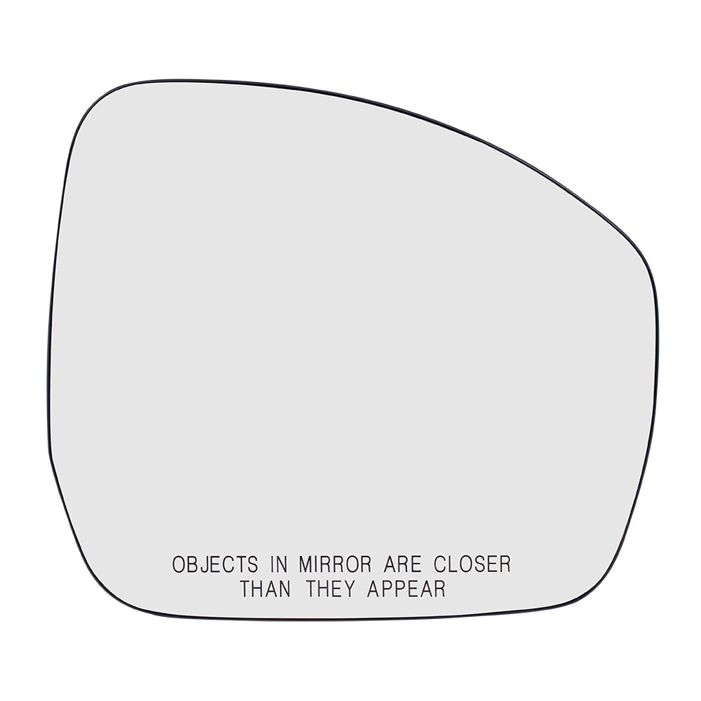 Brock Replacement Passenger Mirror Glass with Base Heated Compatible with LR4 Discovery