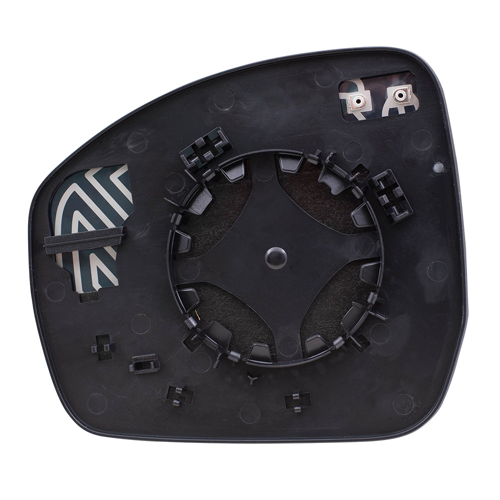 Brock Replacement Passenger Mirror Glass with Base Heated Compatible with LR4 Discovery