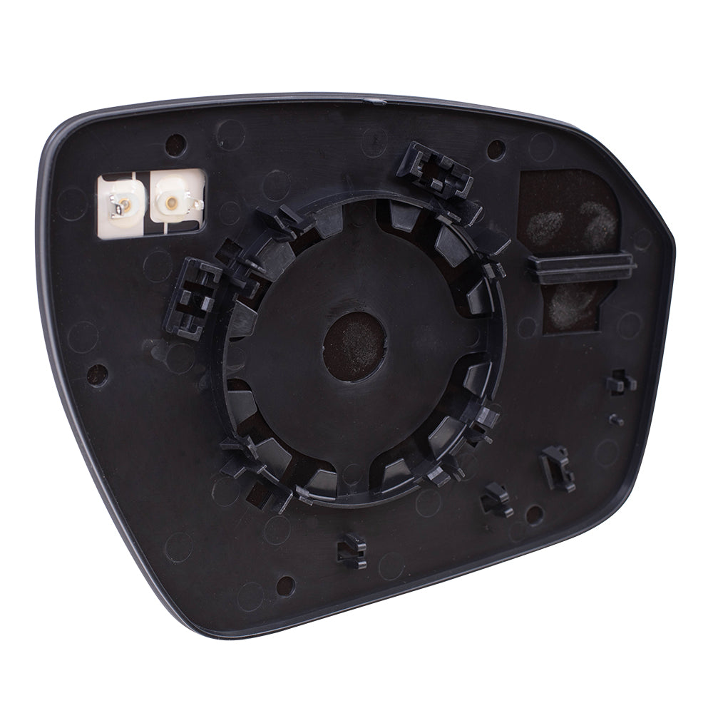 Door Mirror Glass fits 2012-2019 Range Rover Evoque Driver Side Heated with Base