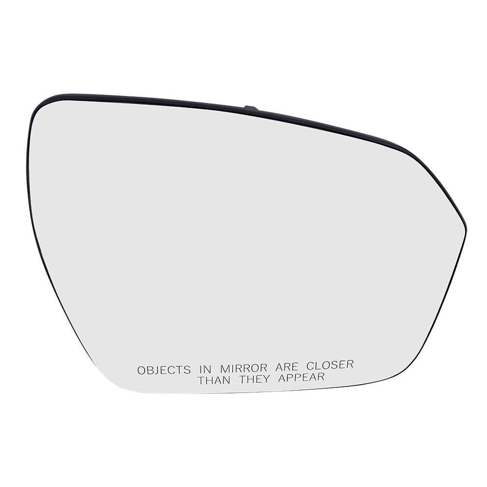 Brock Replacement Passenger Mirror Glass with Base Heated Compatible with 2012-2019 Range Evoque