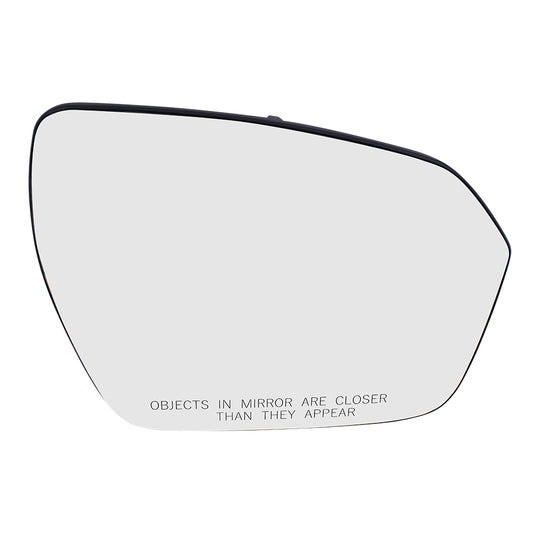 Brock Replacement Passenger Mirror Glass with Base Heated Compatible with 2012-2019 Range Evoque
