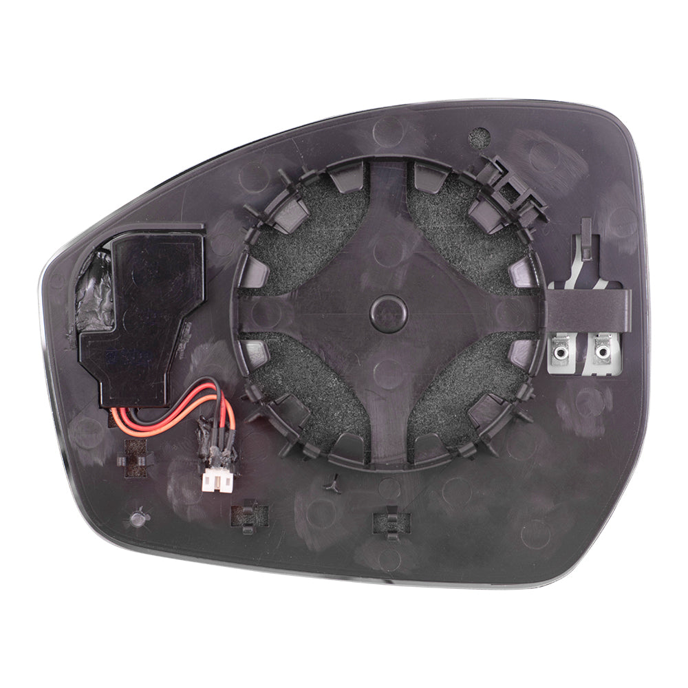 Brock Replacement Passenger Side Mirror Glass and Base w/Heat Compatible with 2017-2020 F-Pace