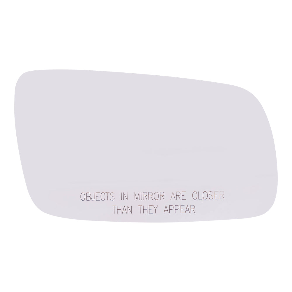 Brock Replacement Driver and Passenger Side Clear Mirror Glass and Base with Heat W/O Split Glass Compatible with 1999-2007 Golf 1999-2005 A4 1998-2004 Passat 1999-2002 Cabrio 1996-2001 A4