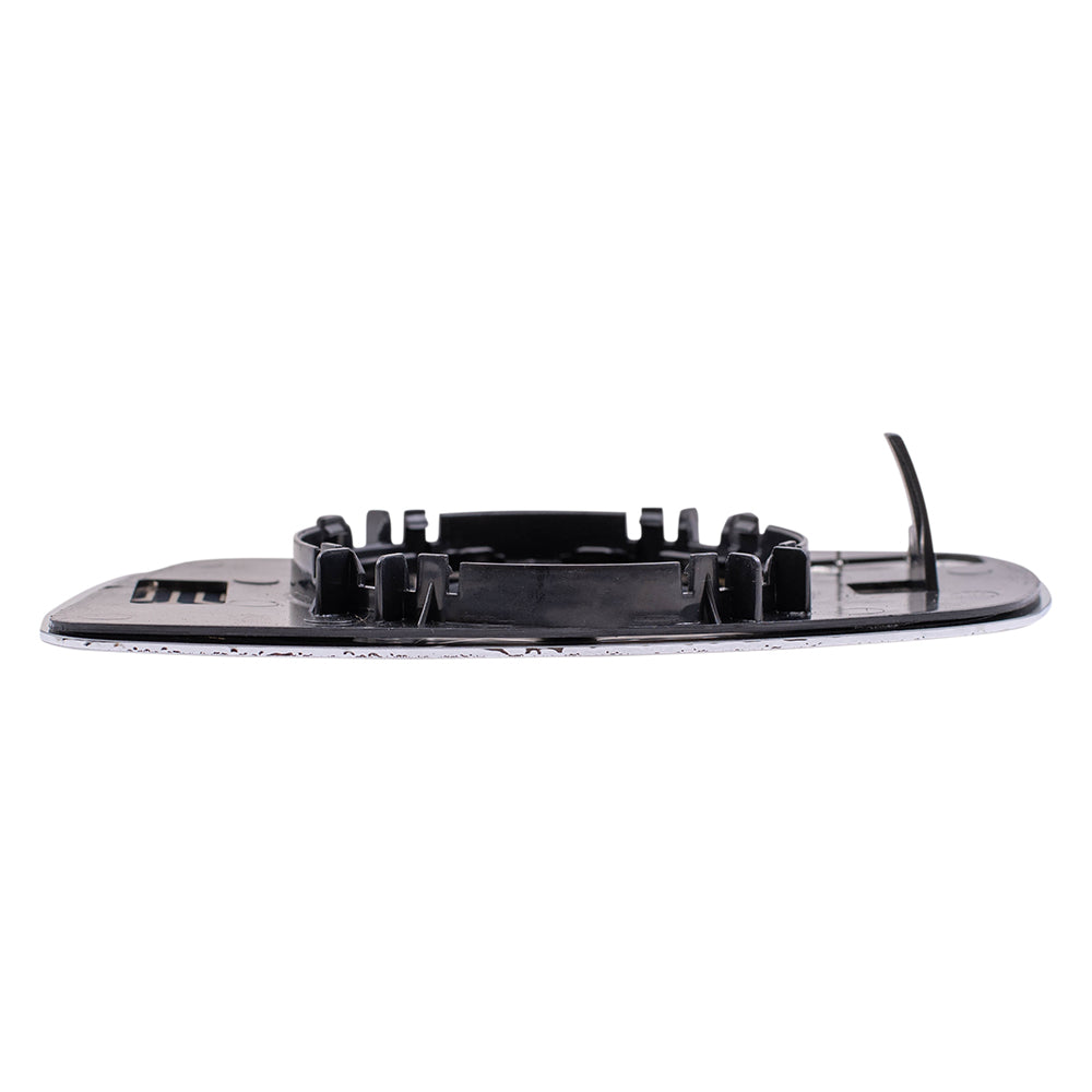 Brock Replacement Driver and Passenger Side Clear Mirror Glass and Base with Heat W/O Split Glass Compatible with 1999-2007 Golf 1999-2005 A4 1998-2004 Passat 1999-2002 Cabrio 1996-2001 A4