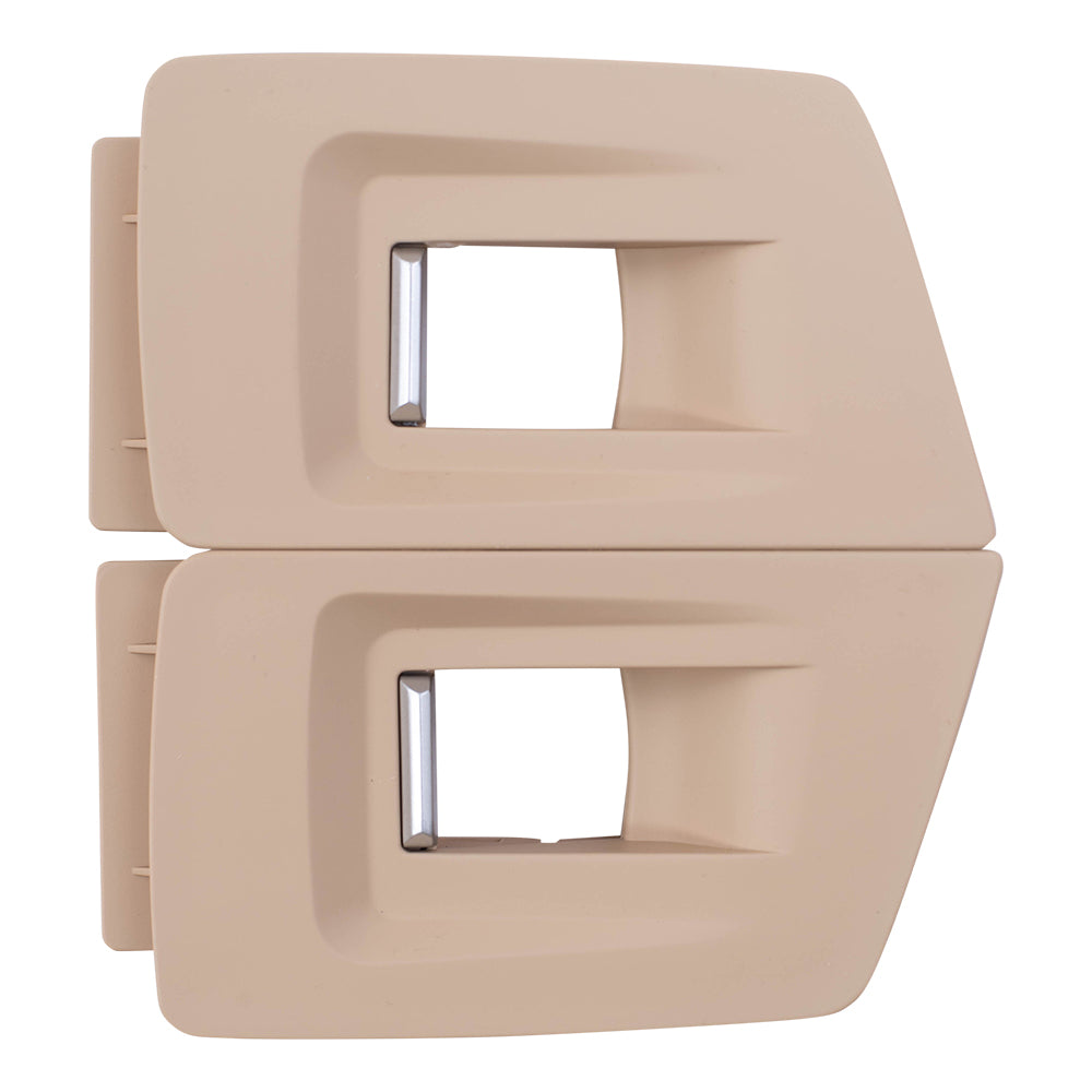 Brock Replacement LHD Inside Door Panel Pull Handle and Switch Bezel Kit 7 Piece Set Compatible with 11-16 5 Series