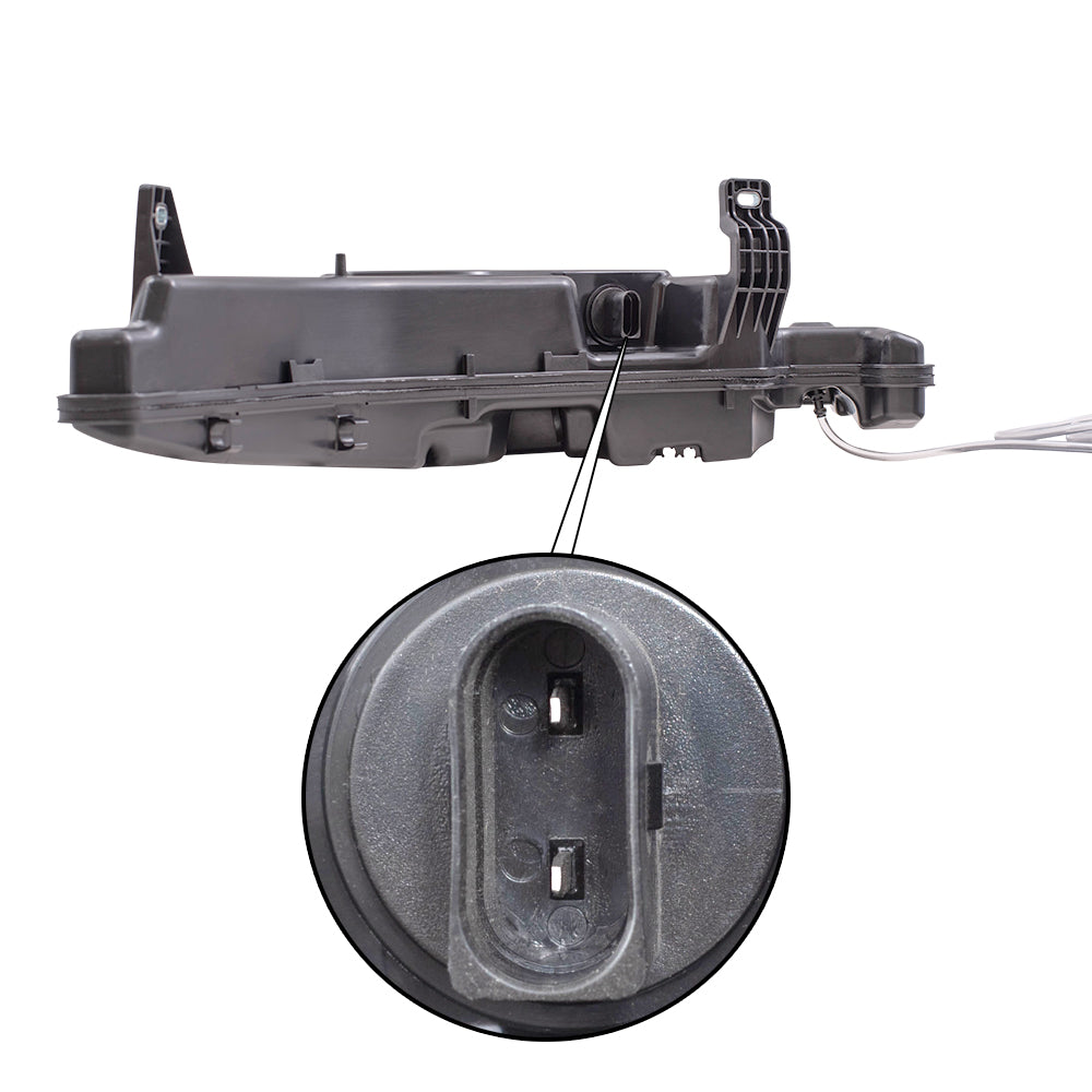 Brock Replacement Windshield Washer Reservoir w/Cap Pump Sensor Compatible with 17-20 A4 17-20 S4 17-19 A4 Allroad