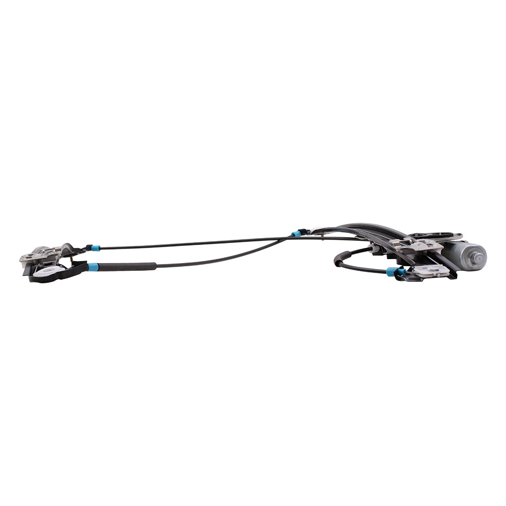 Brock Replacement Passengers Front Power Window Lift Regulator with Motor Assembly Compatible with 2000-2006 X5 67628381020