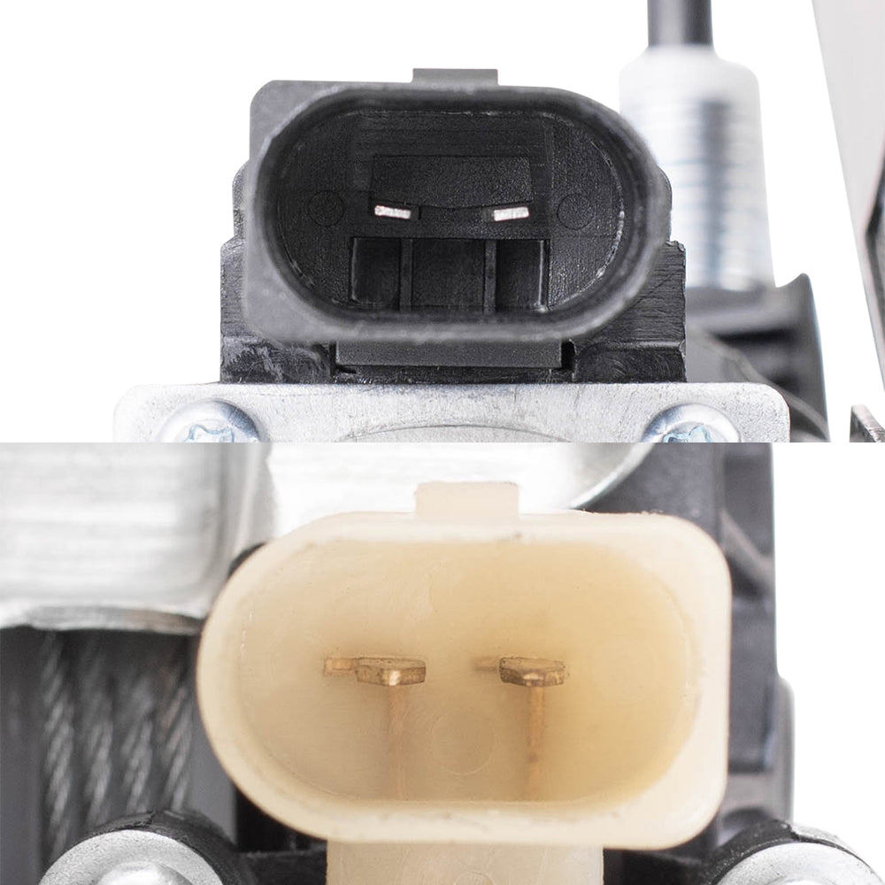 Brock Replacement Driver and Passenger Side Front and Rear Power Window Regulators with Motor 4 Piece Set Compatible with 1999-2005 3-Series Sedan or Wagon
