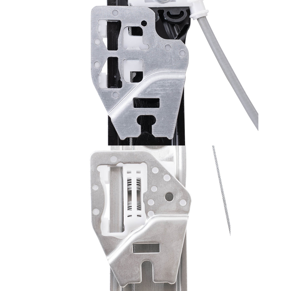 Brock Replacement Driver and Passenger Side Front and Rear Power Window Regulators with Motor 4 Piece Set Compatible with 1999-2005 3-Series Sedan or Wagon