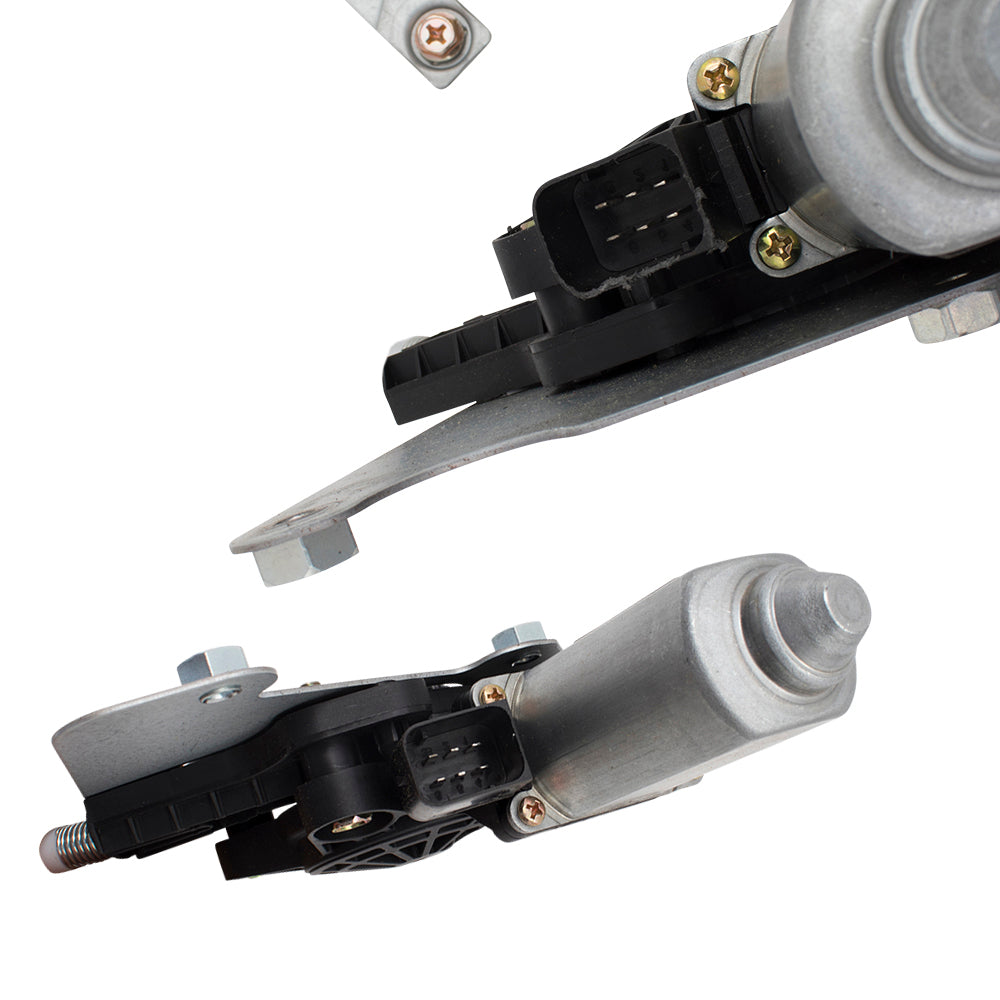 Brock Replacement Front and Rear Power Window Regulators with Motors Compatible with 2002-2018 G-Class W463