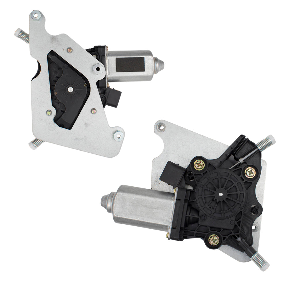 Brock Aftermarket Replacement Front & Rear Driver Left Passenger Right Power Window Regulator With Motor 4 Piece Set Compatible With 2002-2018 Mercedes-Benz G-Class W463