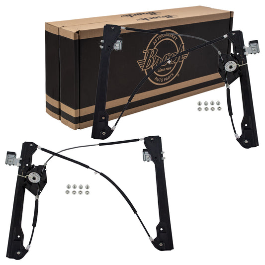 Driver and Passenger Front Power Window Lift Regulators Replacement for 98-10 New Beetle 2-Door Hatchback 1C0837655C 1C0837656C