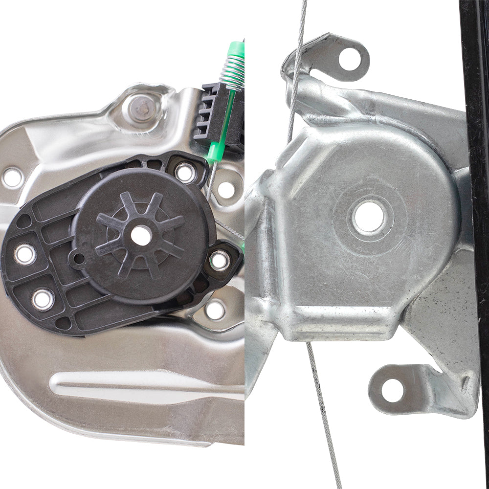 Brock Replacement Front and Rear Driver and Passenger Side Power Window Regulators Without Motor 4 Piece Set Compatible with 2000-2006 X5