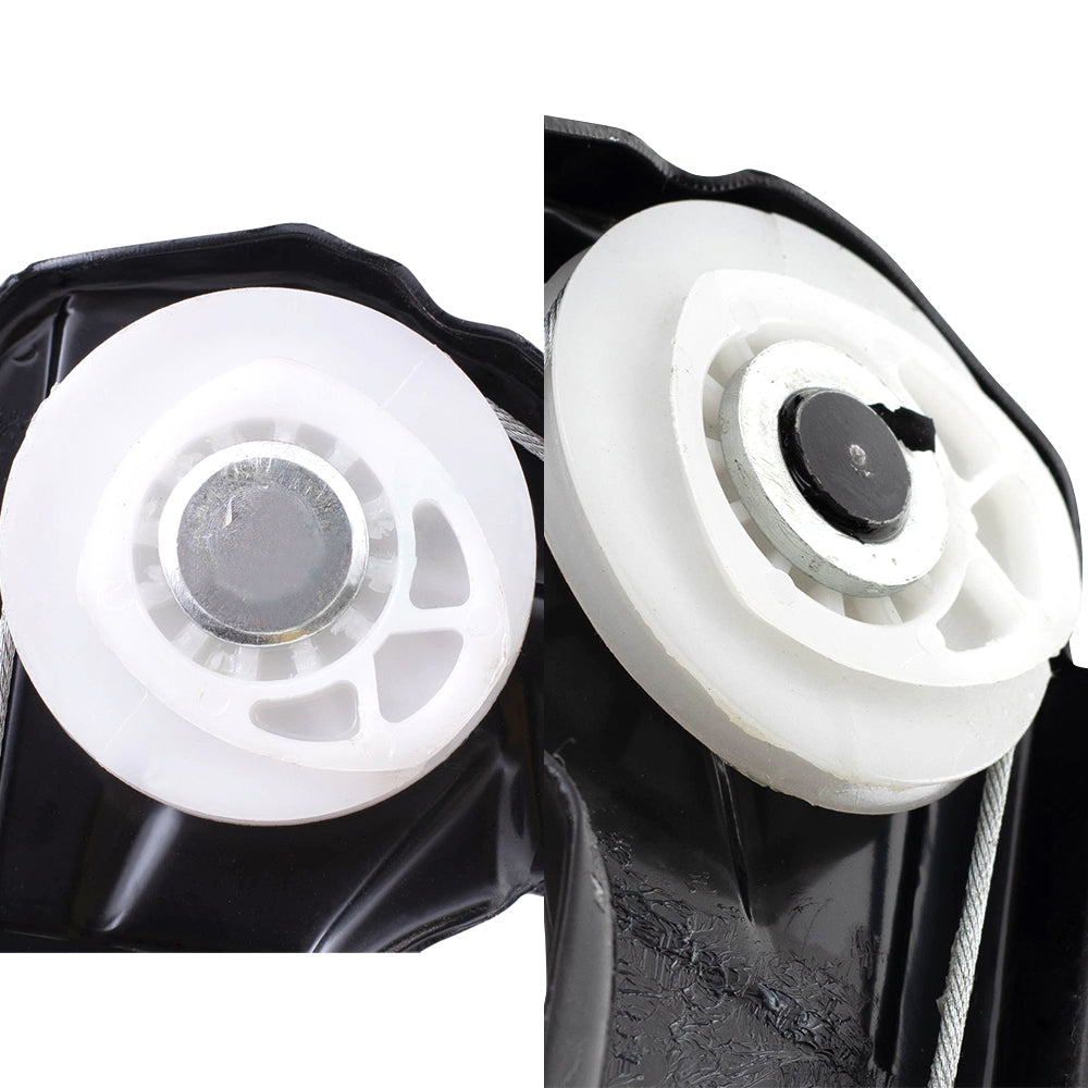 Brock Replacement Front and Rear Driver and Passenger Side Power Window Regulators Without Motor 4 Piece Set Compatible with 2000-2006 X5