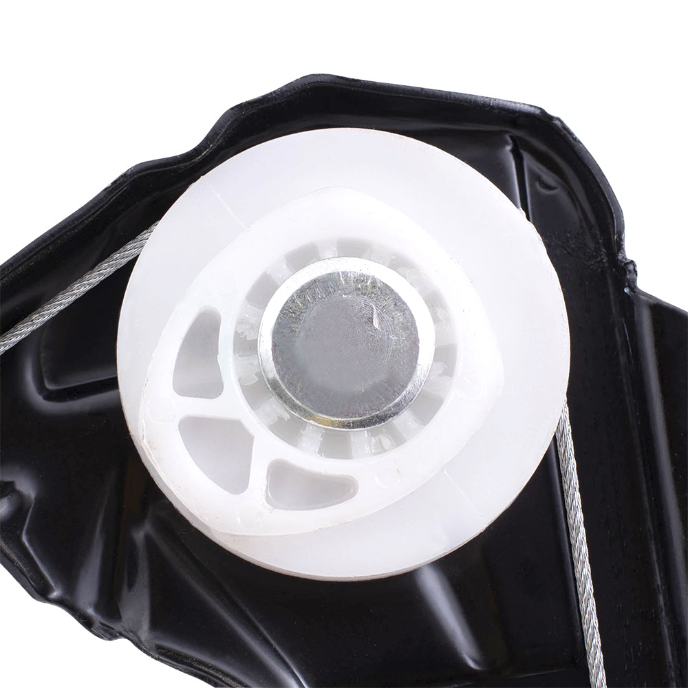 Brock Replacement Driver and Passenger Front Power Window Regulators Compatible with 2000-2006 X5 51 33 8 254 911 51 33 8 254 912