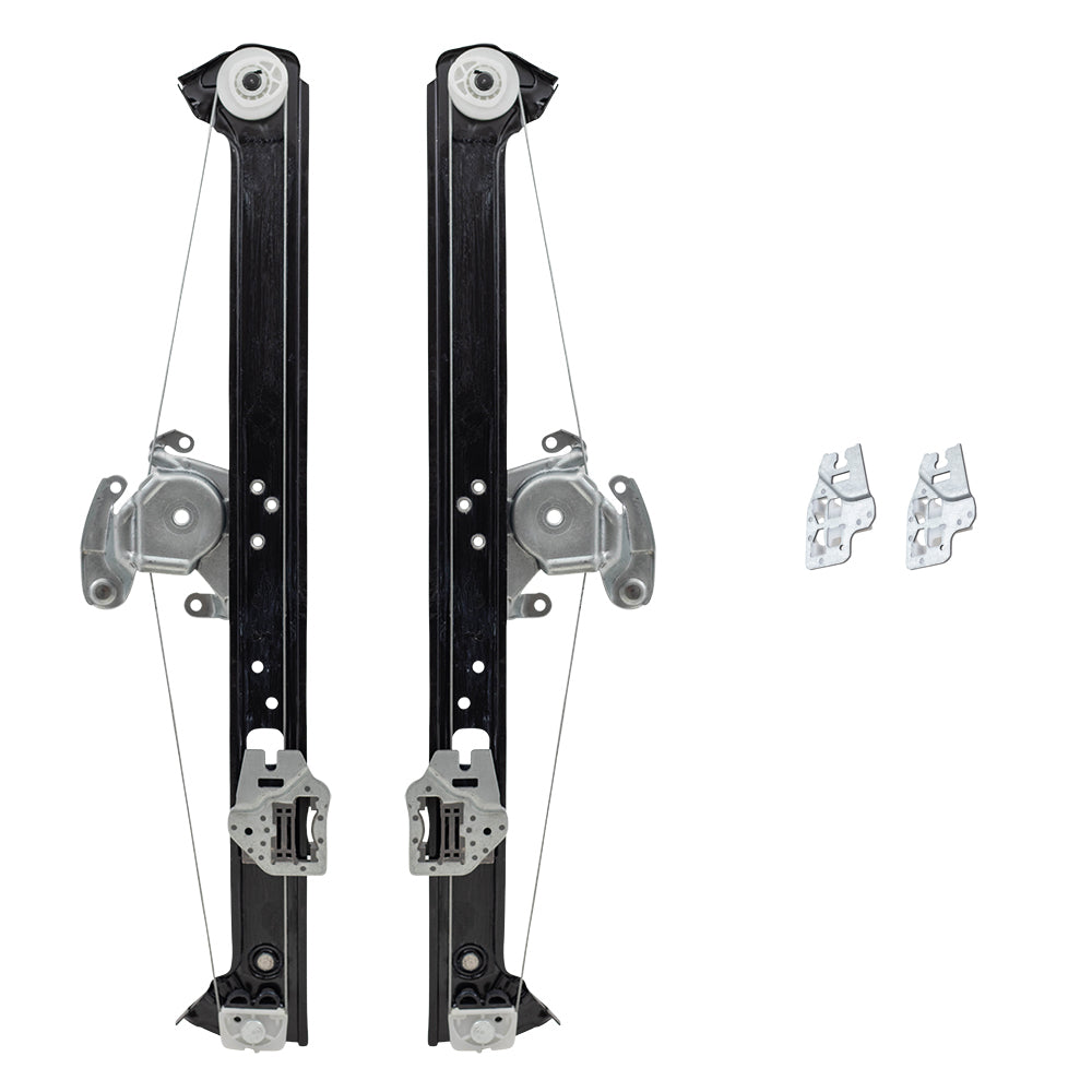Brock Replacement Pair Rear Power Window Regulators Compatible with 2000-2006 X5