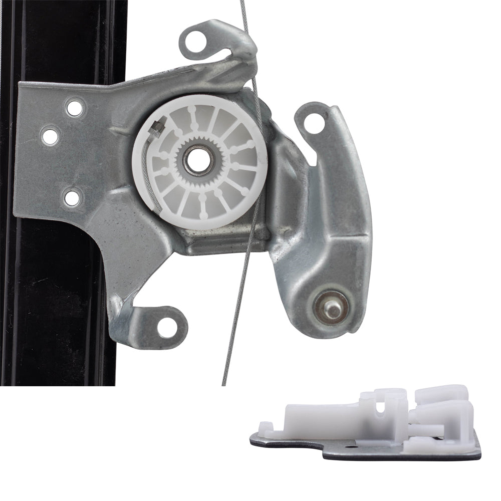 Brock Replacement Pair Rear Power Window Regulators Compatible with 2000-2006 X5