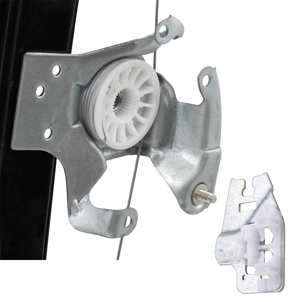Brock Replacement Pair Rear Power Window Regulators Compatible with 2000-2006 X5