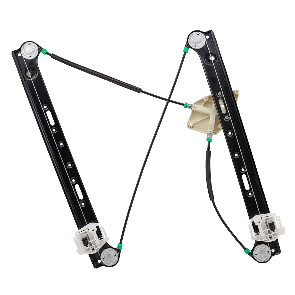 Brock Replacement Driver and Passenger Front Power Window Lift Regulators Compatible with 2004-2010 X3 SUV 51333448249 51333448250