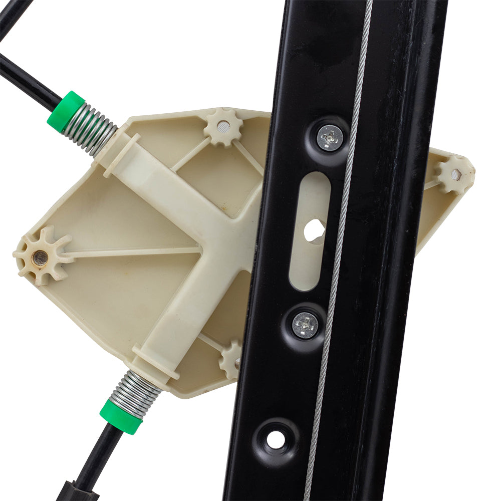 Brock Replacement Driver and Passenger Front Power Window Lift Regulators Compatible with 2004-2010 X3 SUV 51333448249 51333448250