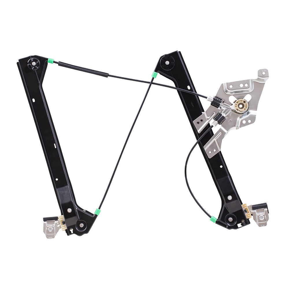 Brock Replacement Driver and Passenger Front Power Window Lift Regulators Compatible with 2003-2011 9-3 Sedan/Wagon