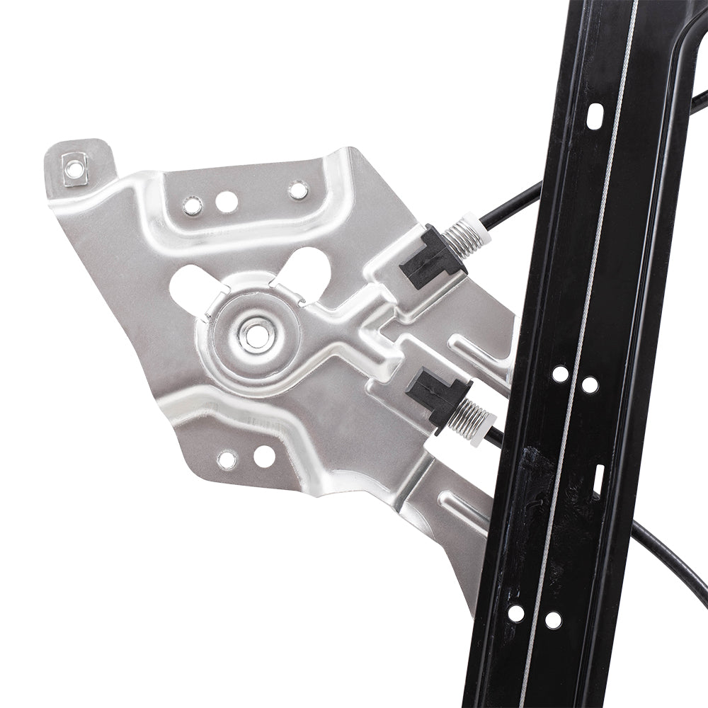 Brock Replacement Driver and Passenger Front Power Window Lift Regulators Compatible with 2003-2011 9-3 Sedan/Wagon