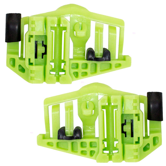 Brock Replacement Pair Set Rear Power Window Lift Regulator Repair Clip Guides Compatible with 2006-2012 3 Series & 2008-2011 M3