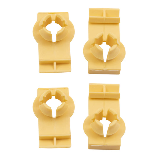 Brock Replacement Set of Four Front Window Regulator Channel Guide Clips Compatible with 2000-2006 X5 51338254781