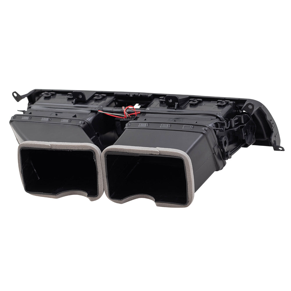 Brock Replacement HVAC Vent Assembly Compatible with 2011-2016 5 Series with 2 Zone Temp Control