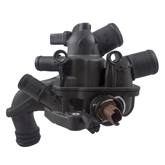 Engine Coolant Thermostat Housing With Thermostat-Sensor For 2007-2013 Mini Cooper 1.6L Built To 1/31/2013 2011-2013 Mini Cooper Countryman Base 1.6L Built To 1/31/2013 2013-2016 Mini Cooper Paceman Base 1.6L