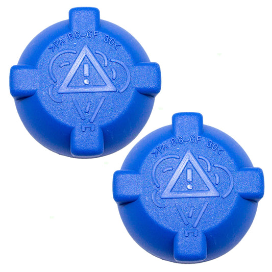 Brock Replacement Pair of Coolant Overflow Tank Recovery Bottle Expansion Reservoir Caps Compatible with 1980-1993 Cabriolet 443121321